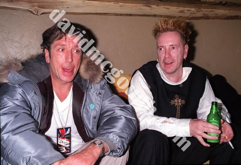 Sex Pistols Steve Jones and Johnny Lydon 2000, Sundance.jpg
